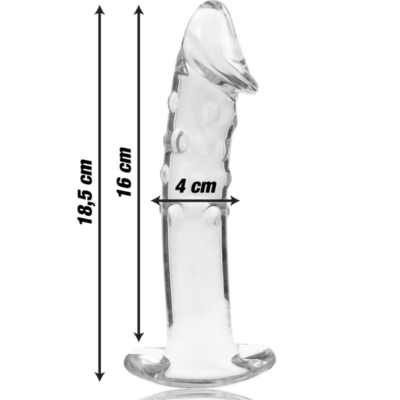Nebula series by ibiza - modelo 19 dildo vidro borosilicado 18,5 x 4 cm transparente nebula series by ibiza caliente. Pt