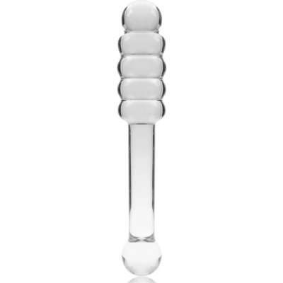 Nebula series by ibiza - modelo 20 dildo vidro borosilicado 20,5 x 3 cm transparente nebula series by ibiza caliente. Pt