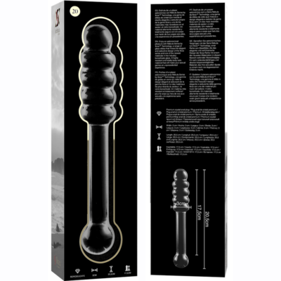 Nebula series by ibiza - modelo 20 dildo vidro borosilicado 20,5 x 3 cm transparente nebula series by ibiza caliente. Pt