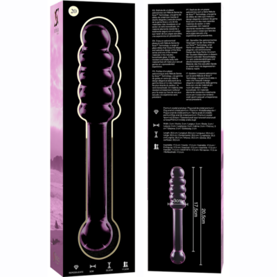 Nebula series by ibiza - modelo 20 dildo vidro borosilicado 20,5 x 3 cm rosa nebula series by ibiza caliente. Pt