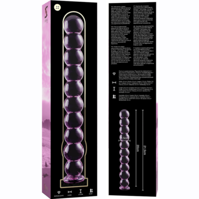 Nebula series by ibiza - modelo 22 dildo vidro borosilicado 21,5 x 2,5 cm rosa nebula series by ibiza caliente. Pt