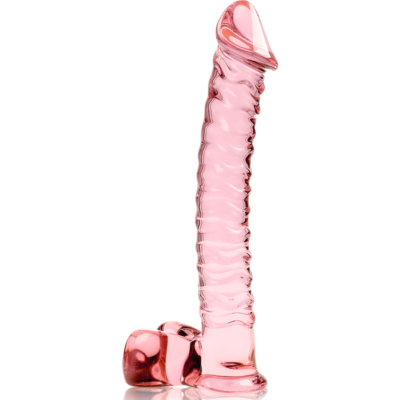 Nebula series by ibiza - modelo 23 dildo vidro borosilicado 21,5 x 4 cm rosa nebula series by ibiza caliente. Pt