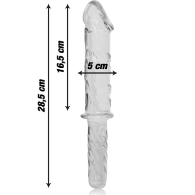 Nebula series by ibiza - modelo 24 dildo vidro borosilicado 28,5 x 5 cm transparente nebula series by ibiza caliente. Pt