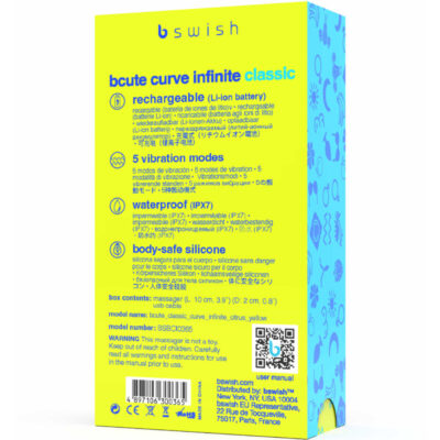 B swish - bcute curve infinite classic silicone rechargeable vibrator citrus yellow b swish caliente. Pt