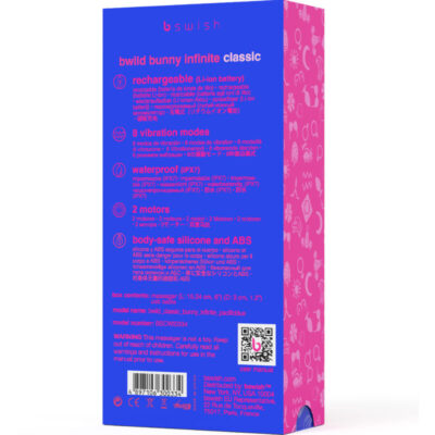 B swish - bwild bunny infinite classic silicone rechargeable vibrator pacific blue b swish caliente. Pt