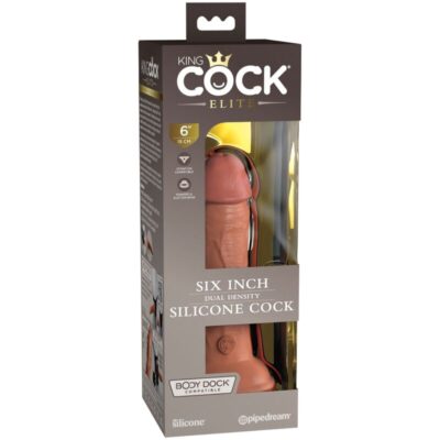 KING COCK ELITE - DILDO DE SILICONE REALISTA 15,2 CM CANDY 11 King cock elite - dildo de silicone realístico 15,2 cm caramelo king cock caliente. Pt