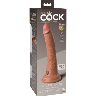 KING COCK ELITE - DILDO DE SILICONE REALISTA 17,8 CM CANDY 10 King cock elite - dildo de silicone realístico 17,8 cm caramelo king cock caliente. Pt