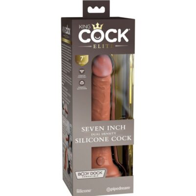 KING COCK ELITE - DILDO DE SILICONE REALISTA 17,8 CM CANDY 11 King cock elite - dildo de silicone realístico 17,8 cm caramelo king cock caliente. Pt