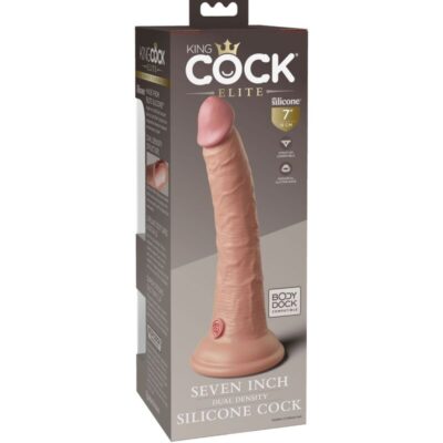 KING COCK ELITE - DILDO SILICONE REALISTA 17,8 CM 8 King cock elite - dildo silicone realista 17,8 cm king cock caliente. Pt