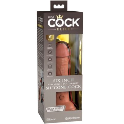 King cock elite - vibrador realístico e silicone 15,2 cm caramelo king cock caliente. Pt