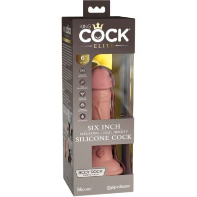 King cock elite - vibrador realístico e silicone 15,2 cm king cock caliente. Pt