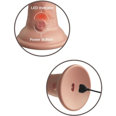 King cock elite - vibrador realístico e silicone 15,2 cm king cock caliente. Pt