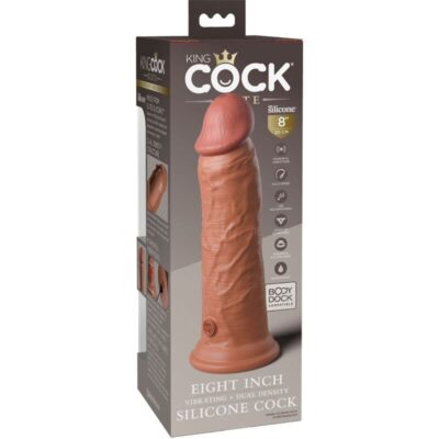 KING COCK ELITE - VIBRADOR REALÍSTICO E DILDO DE SILICONE 20,3 CM CANDY 12 King cock elite - vibrador realístico e silicone 20,3 cm caramelo king cock caliente. Pt
