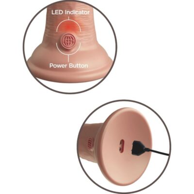 King cock elite - vibrador realístico e silicone 20,3 cm king cock caliente. Pt