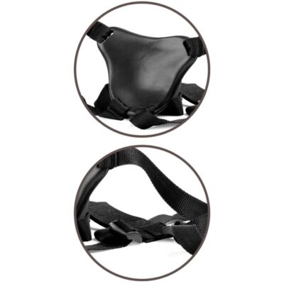 King cock elite - kit de arnês ajustável deluxe anel com testículos e dildo 20,3 cm king cock caliente. Pt
