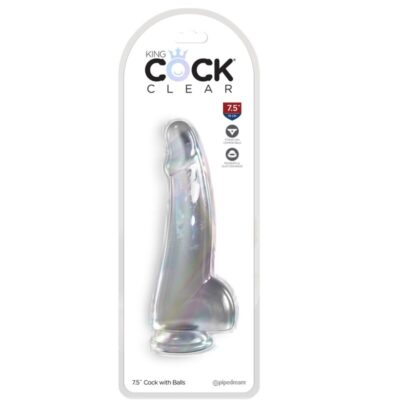 Alternative view of KING COCK CLEAR - DILDO COM TESTÍCULOS 15,2 CM TRANSPARENTE