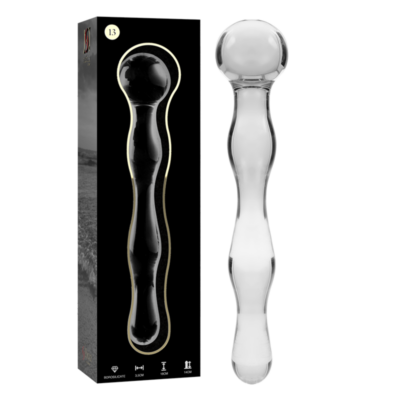 Alternative view of NEBULA SERIES BY IBIZA - MODELO 13 DILDO VIDRO BOROSILICADO 18 X 3,5 CM TRANSPARENTE