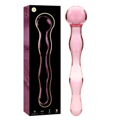 Alternative view of NEBULA SERIES BY IBIZA - MODELO 13 DILDO VIDRO BOROSILICADO 18 X 3,5 CM ROSA