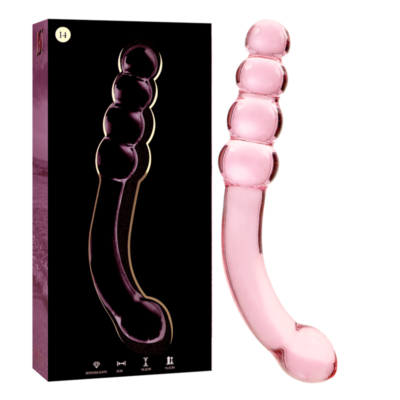 Alternative view of NEBULA SERIES BY IBIZA - MODELO 14 DILDO VIDRO BOROSILICADO 18,5 X 3 CM ROSA