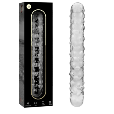 Alternative view of NEBULA SERIES BY IBIZA - MODELO 15 DILDO VIDRO BOROSILICADO 18,5 X 3 CM TRANSPARENTE
