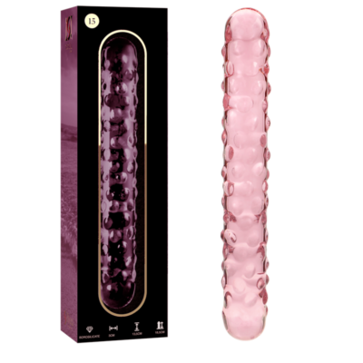 Alternative view of NEBULA SERIES BY IBIZA - MODELO 15 DILDO VIDRO BOROSILICADO 18,5 X 3 CM ROSA