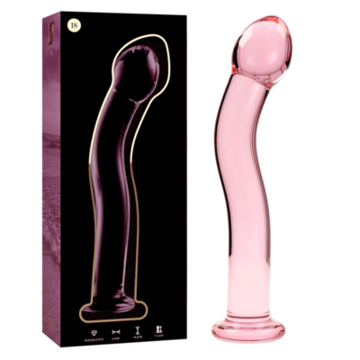 Alternative view of NEBULA SERIES BY IBIZA - MODELO 18 DILDO VIDRO BOROSILICADO 18,5 X 3,5 CM ROSA