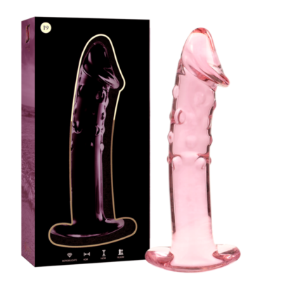 Alternative view of NEBULA SERIES BY IBIZA - MODELO 19 DILDO VIDRO BOROSILICADO 18,5 X 4 CM ROSA