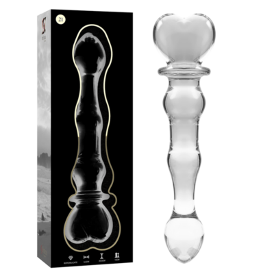 Alternative view of NEBULA SERIES BY IBIZA - MODELO 21 DILDO VIDRO BOROSILICADO 20,5 X 3,5 CM TRANSPARENTE