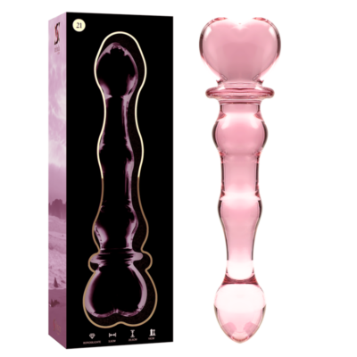 Alternative view of NEBULA SERIES BY IBIZA - MODELO 21 DILDO VIDRO BOROSILICADO 20,5 X 3,5 CM ROSA