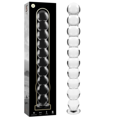 Alternative view of NEBULA SERIES BY IBIZA - MODELO 22 DILDO VIDRO BOROSILICADO 21,5 X 2,5 CM TRANSPARENTE