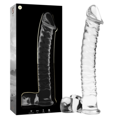 Alternative view of NEBULA SERIES BY IBIZA - MODELO 23 DILDO VIDRO BOROSILICADO 21,5 X 4 CM TRANSPARENTE