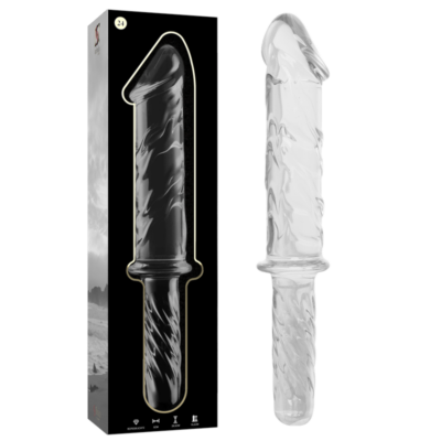 Alternative view of NEBULA SERIES BY IBIZA - MODELO 24 DILDO VIDRO BOROSILICADO 28,5 X 5 CM TRANSPARENTE