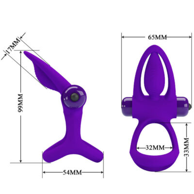 Pretty love - anel vibrador 10 vibraões lila silicone pretty love male caliente. Pt
