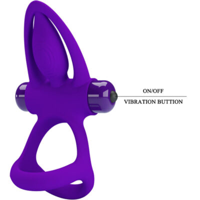 Pretty love - anel vibrador 10 vibraões lila silicone pretty love male caliente. Pt