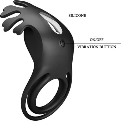 Pretty love - anel vibrador ruben 7 vibraões silicone preto pretty love male caliente. Pt