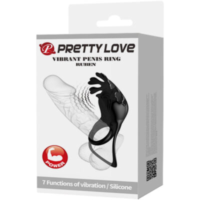 Pretty love - anel vibrador ruben 7 vibraões silicone preto pretty love male caliente. Pt