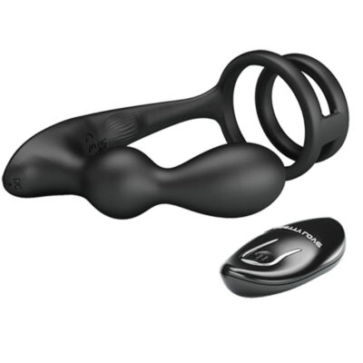 Pretty love - anel para pênis marshall com plug anal vibratório com controle remoto - image 4