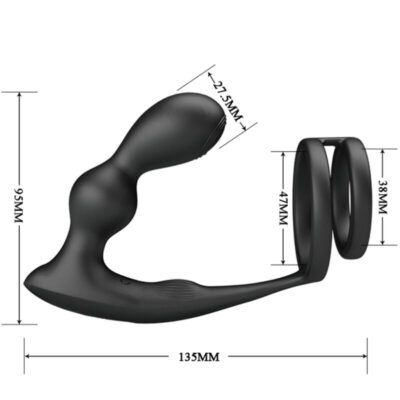 Pretty love - anel para pênis marshall com plug anal vibratório com controle remoto - image 7