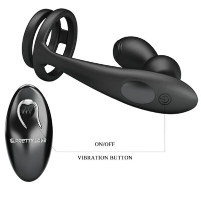 Pretty love - anel para pênis marshall com plug anal vibratório com controle remoto - image 5