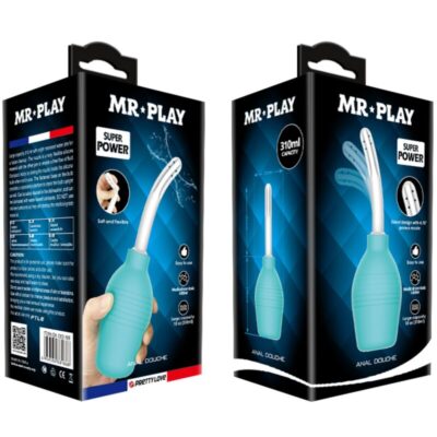 Mr play - chuveiro de borracha anal pear azul mr play caliente. Pt