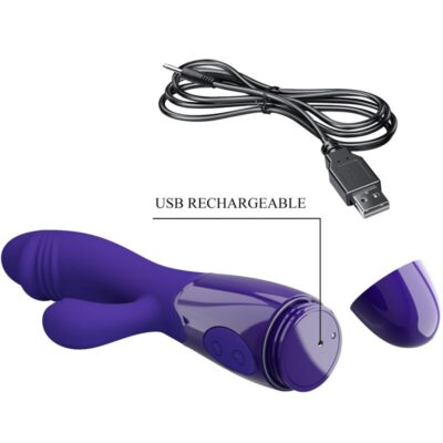 Pretty love - vibrador snappy youth e estimulador de ponto g violeta pretty love led caliente. Pt