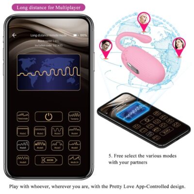 Pretty love - ovo vibratório recarregvel doreen rosa pretty love smart caliente. Pt