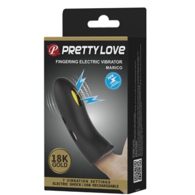 Pretty love - capa de dedo eletroestimulador preta marico pretty love male caliente. Pt