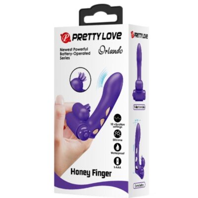 Pretty love - capa de dedo vibrador roxo orlando pretty love male caliente. Pt