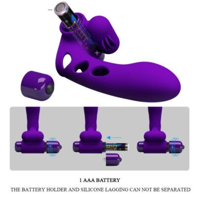 Pretty love - capa de dedo vibrador roxo orlando pretty love male caliente. Pt