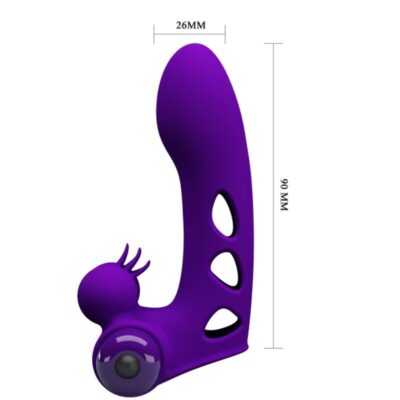 Pretty love - capa de dedo vibrador roxo orlando pretty love male caliente. Pt