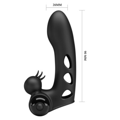 Pretty love - capa de dedo vibrador preto orlando pretty love male caliente. Pt