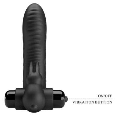 Pretty love - capa de dedo vibrador de coelho preto vance pretty love male caliente. Pt