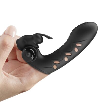 Pretty love - capa de dedo vibrador de coelho preto vance pretty love male caliente. Pt