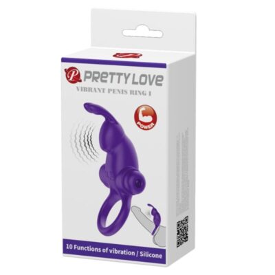 Pretty love - anel vibrador i coelho para pênis roxo pretty love male caliente. Pt